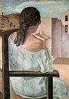 Girl Canvas Paintings - Girl from the Back